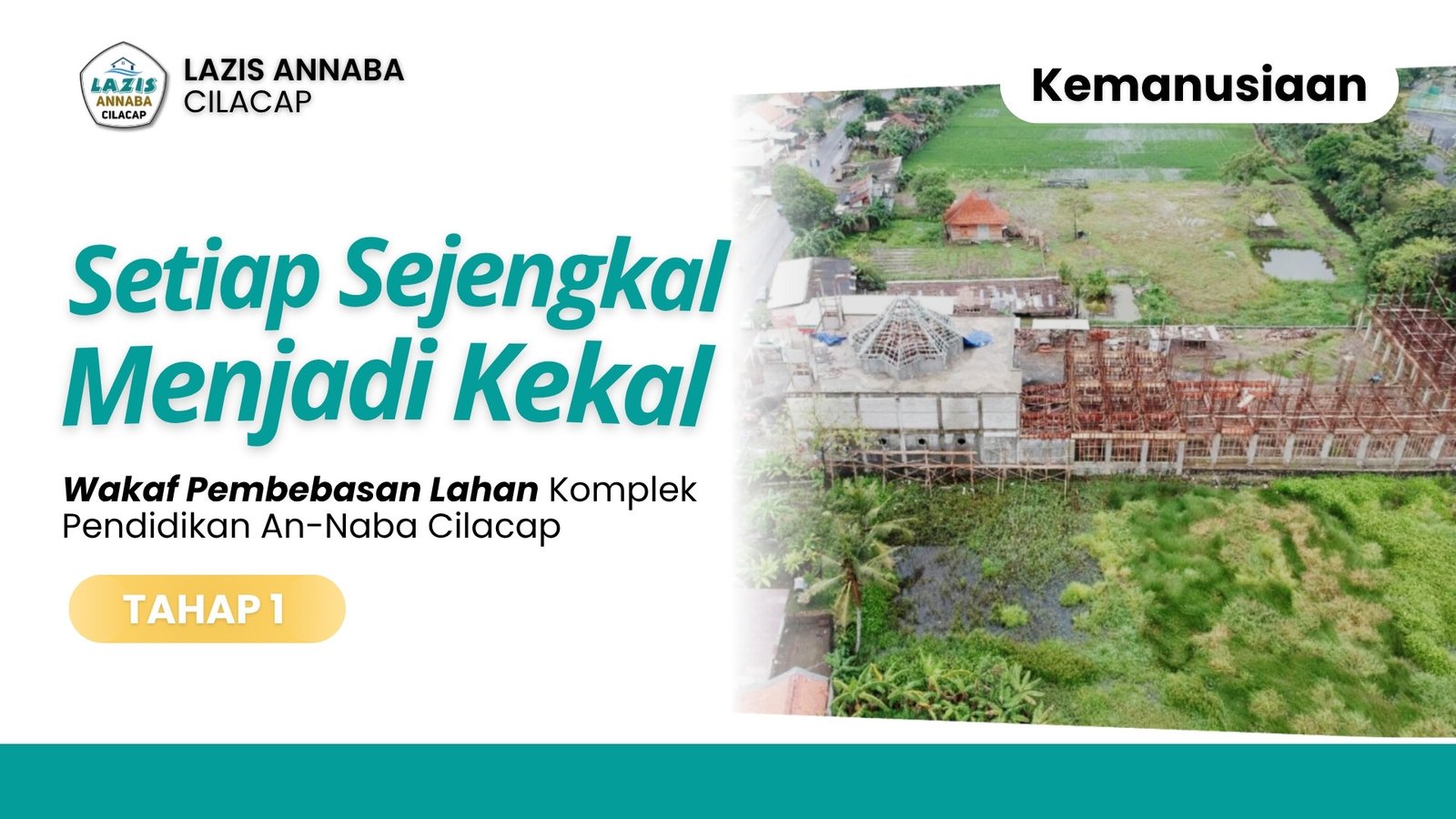 Setiap Sejengkal Menjadi Kekal, Wakaf Pembebasan Lahan Komplek Pendidikan An-Naba Cilacap (Tahap 1))