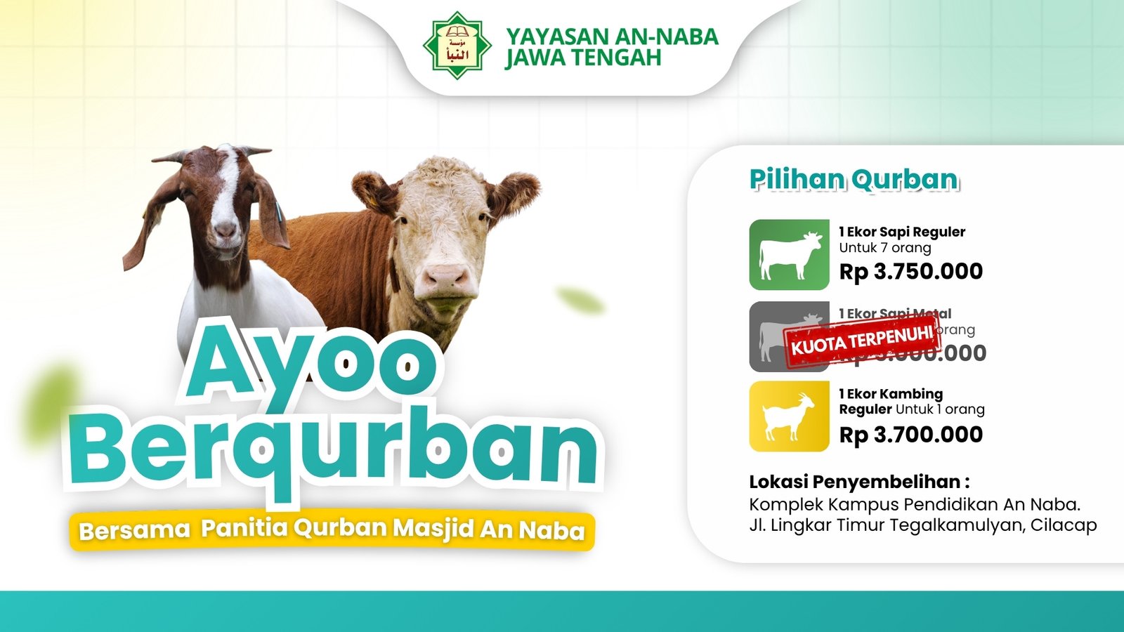 Mari Berqurban, Raih Ridho Ar Rahman